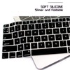 HRH French AZERTY Language Silicone Keyboard Cover Skin for MacBook