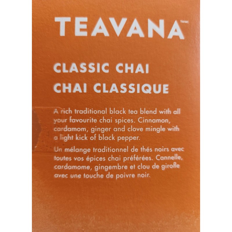 Teavana Starbucks Teavana Tea Sachets Classic Chai, Pack Of 144