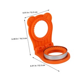 LABRIMP Sandwich Maker: Circle Shape Sandwich Cutter and Sealer Press Tool - Pancake Cookie Cutters for Kids for Lunchbox Office and Outdoor Picnics