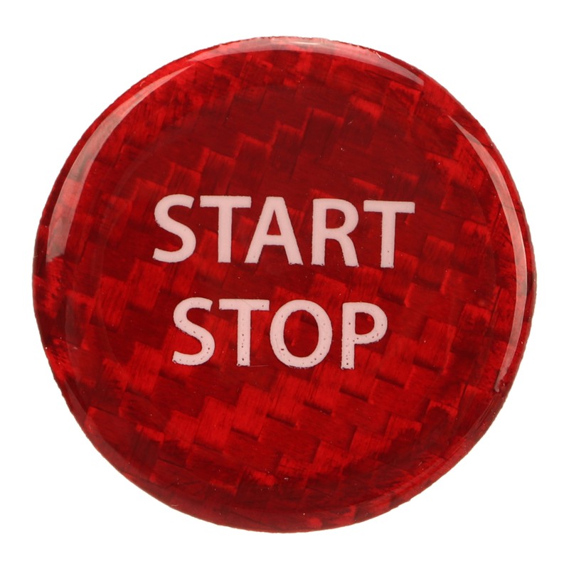 Push Start Button Cover Carbon Fiber Ignition Switch Button Cover