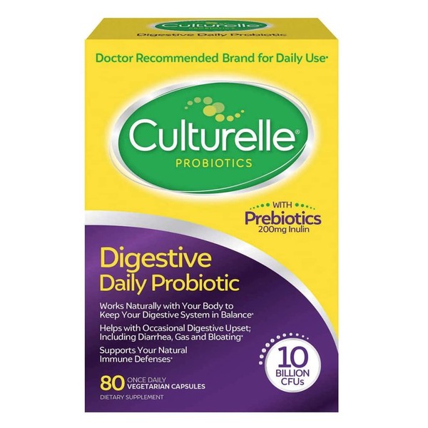 Culturelle Digestive Health Probiotic, 80 Capsules