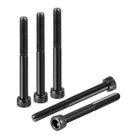 DTGN M5-0.8x45 Socket Head Cap Screws Bolts - 25Pack - Good for Road Bicycle, Mountain Bike, Auto, Motorcycle - Carbon Steel Hex Head Metric Screws, Black