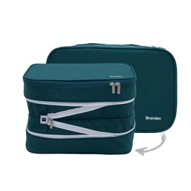 Branden Compression Packing Cube, Large, Green | Travel Essentials l Luggage Organizer l Self Compression Organizer for Travel l Overnight Trip, Road Trip, Beach, Cruise