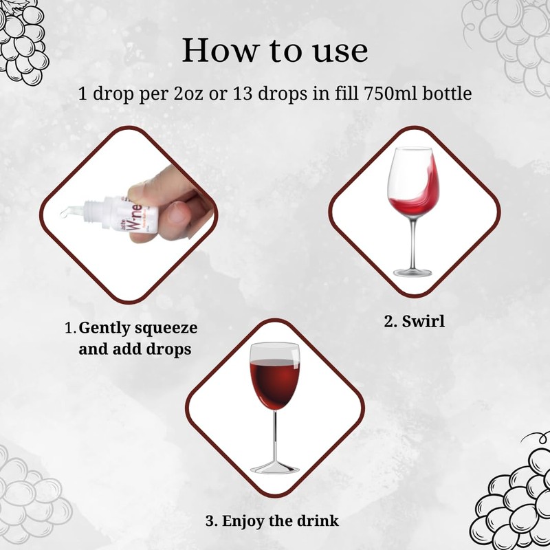 Just the Wine Sulfite Remover Drops (5-Bottle Pack) Just 3