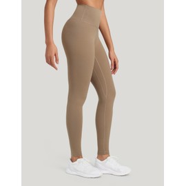 HeyNuts Workout Pro Full Length Yoga Leggings for Tall Women, Tummy Control Compression Athletic Yoga Pants 28'' Carbon Dust S(4/6)