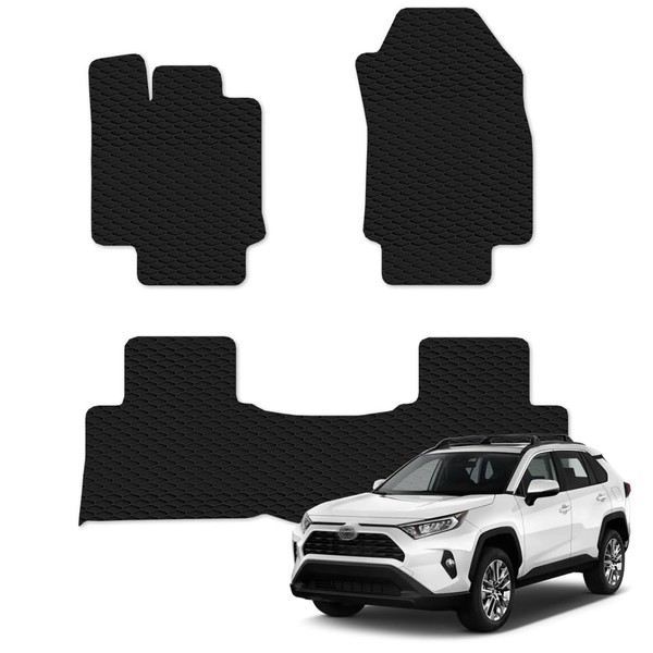 TLAPS 7422446485495 Compatible with 2019-2023 Toyota RAV4 Black Rubber All