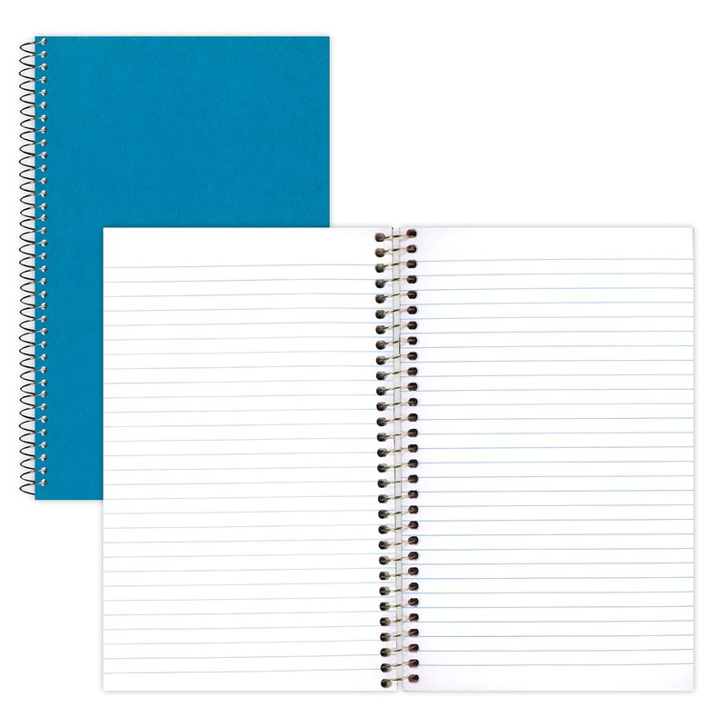 National Kolor Kraft Cover Notebook, College Ruled, Blue, 1 Subject,