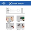 HOMOTEK 4 Pack Heavy Duty Solid Rigid Door Stop with