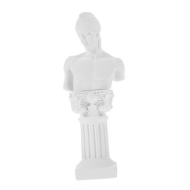 Ciieeo 1 Set Classic Roman Statue and Retro Greek Figurine Resin Column Stand for Desktop Garden Decor Unique Home Decoration with Fine Craftsmanship Elegant Appearance Mars and Roman