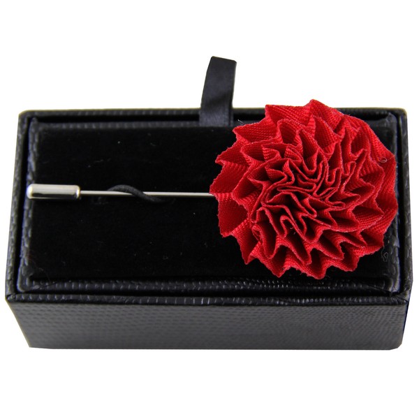 New formal Men's flower lapel pin chest brooch buckle red wedding prom party