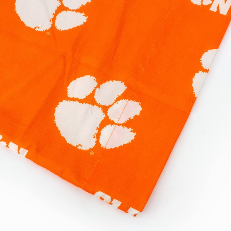 College Covers Clemson Tigers Pillowcase Pair - Solid (Includes 2