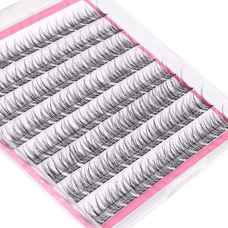 Natural Cluster Lashes Wispy CC Curl 9-11MM Mixed Lengths Eyelash