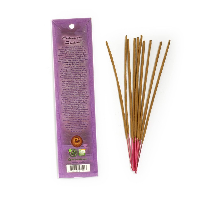 Ramakrishnananda Incense Stick Sahasrara Enlighten, 10 Ct