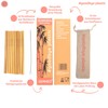 GERNEO® Reusable Bamboo Straw in Brown - Set of 10