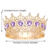 JITINX Queen Crown Wedding Rhinestone Heart Crowns and Tiaras for