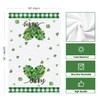 Artoid Mode Buffalo Plaid Shamrock St. Patrick's Day Kitchen Towels