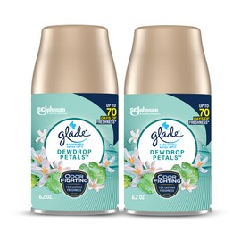 Glade Automatic Spray Refill, Dewdrop Petals, Scented Air Freshener for Home and Bathroom, 6.2 Oz, 2 Count