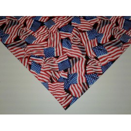 Buster Brown, Patriotic, Dog Bandana, U.S. Flags, xS, S, M, L, xL - xS
