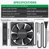 WDERAIR Small 120mm x 25mm EC 4 Inch Brushless Cooling