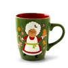 Gibson Home Santa Smile 4 Piece 15 Ounce Stoneware Mugs