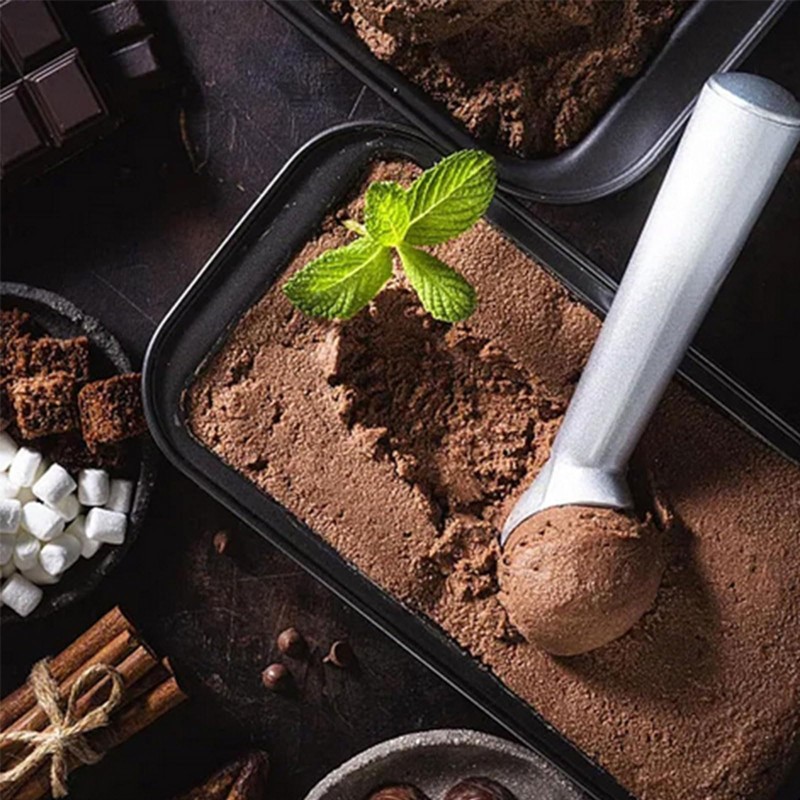 Wmzjnljy 2pcs 2.5oz Ice Cream Scoop One-Piece Nonstick Aluminum Ice