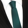 TigerTie Slim Satin Tie in Solid Colour in Various Colours