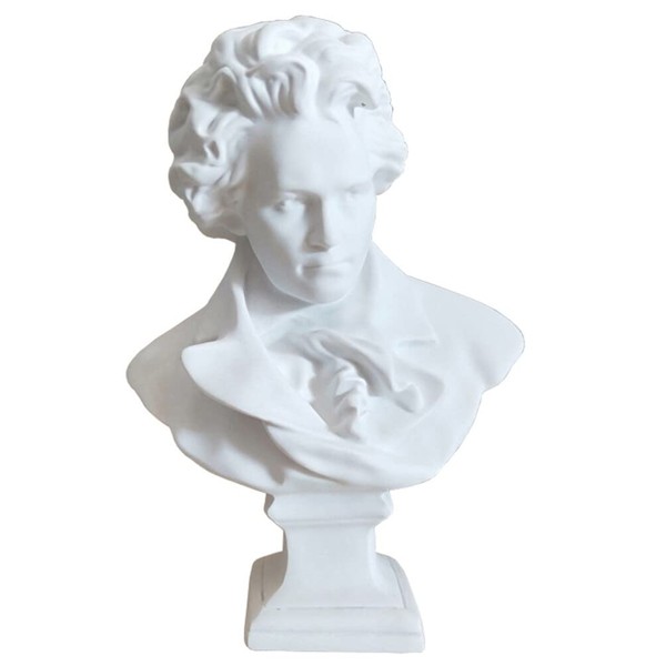 Resin Sketch Statue Beethoven Bust Statue Famous Sculpture Great Composer Beethoven Sculptures Statue Greek Mythology Figurine Portrait Sculpture Nordic Portrait Plaster