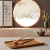 2 Pcs Japanese Bamboo Matcha Scoop - 18cm Brown Traditional