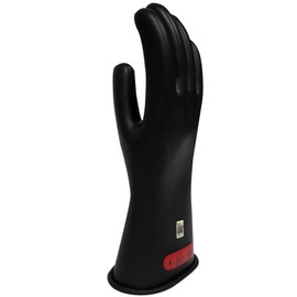 Enespro Class 0 Black Rubber Voltage Insulating Gloves, Max. Use Voltage 1000V AC/1500V DC, GC0B12