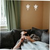 Holibanna Cast Wall Hooks 3pcs Iron Star Coat Hook Nautical