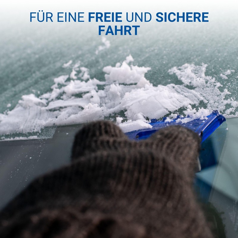 Car Ice Scraper with Handle - Ice Scraper with Non-Slip