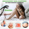 Toenail Clippers for Seniors Thick Toenails, Angled Head Large Toe