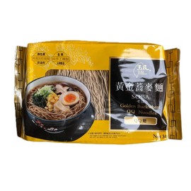 Yu Min Golden Buckwheat QQ Ramen Noodles, QQ Buckwheat Soba Ramen10.58 oz, Soba Ramen