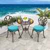 PRIMEPATIO Round Outdoor Chair Cushions, Set of 2, Waterproof Outdoor