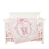HNHUAMING 4-Piece Crib Bedding Set for Girls Boys, Baby Crib