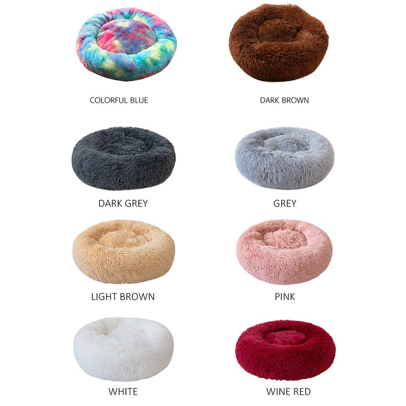Soft Plush Round Pet Bed Cat Soft Bed Cat Bed