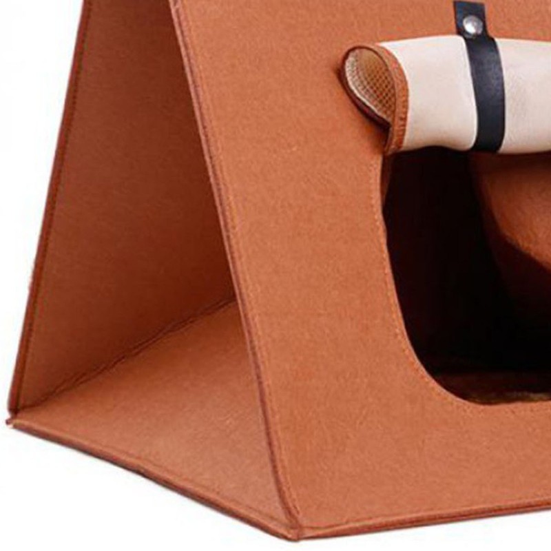 Felt Cat House Removable Washable Folding Integrated Felt Cat Sleeping