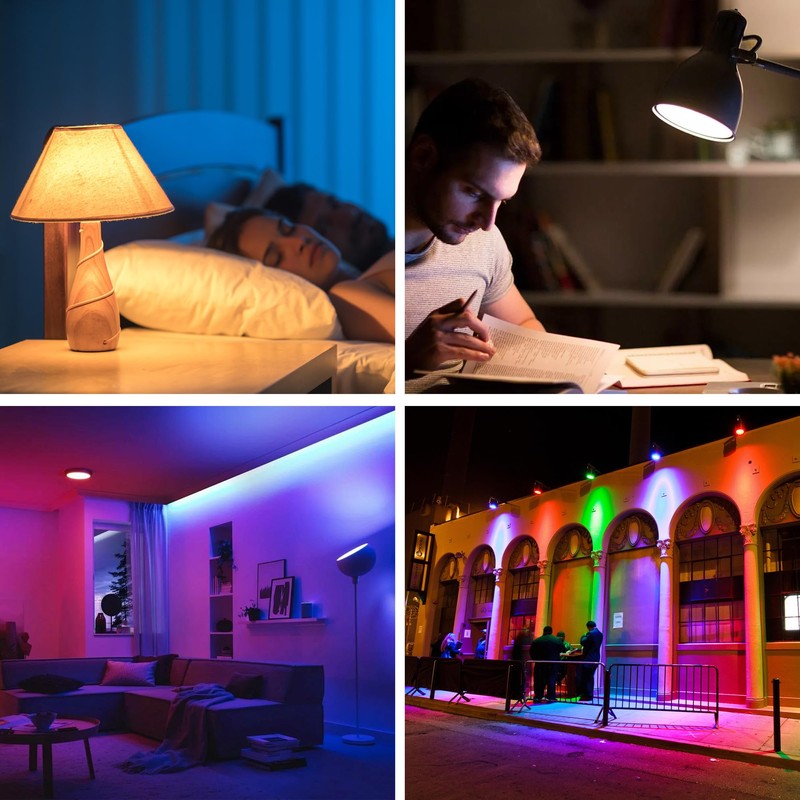Rechargeable Battery Night Light Bulb: 3000mAh LED Bulb with Remote