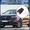 INFINAUTO 3 Pin Ignition Coil Waterproof Connector Plug, 1.5mm Series
