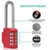 Combination Padlock Heavy Duty Lock - BeskooHome[2Pack] 2.5inch Long Shackle