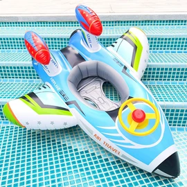 Float Ring for Children, 1-6 Years, Airplane-Shaped Float, Cute, Stylish, Float, For Water/Beach/Pool, Sea, Midsummer, Heat-Countermeasure, Beach/Sunbathing/Parties/Exercise, Boat Float, Kids, Foot