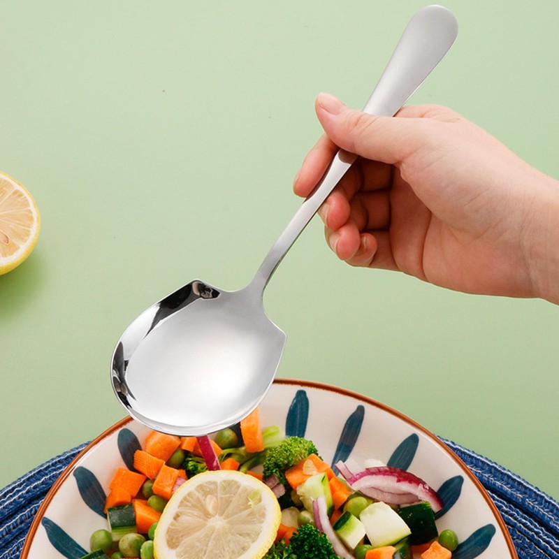 BAIYSFFG Serving Spoons Large,4 Pcs Stainless Steel Buffet Serving Spoon