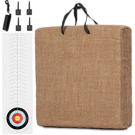 S F Archery Targets for Backyard,Bow Target with 20/30 pcs Archery Paper Targets and Arrow Puller Target Nail,Straw Target for Youth Beginner Adult Outdoor Shooting Practice (20 Pcs Paper)