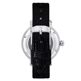 BRERA OROLOGI NEW Brera Orologi VALENTINA CLASSIC Silver/Black Leather Womens Watch BRVACL3801