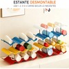 Organizador de Botellas Apilable para 14 Botellas, Soporte para Botellas,
