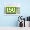 100 & 150 day Green Square Tear Off Countdown Calendar