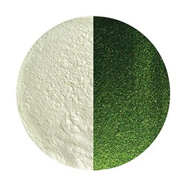 5 Oz Light Aventurine Green Transparent Powder Frit - 90 Coe