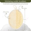 Egyptian Natural Loofah Sponge for Body Back Face Scrub, 100%