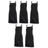 Zukeo Chef Pack of 5 Professional Woven Stripe Cotton Butchers