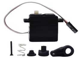 Blomiky 3 Wires 14701B Servo and 14702B Servo Saver Assembly Set for MJX 1/14 Scales H14BM 14209 14210 14301 14211 RC Trucks/ 14210 Servo